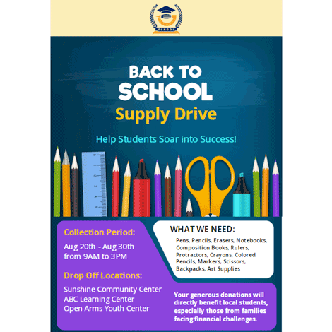 Back to School Supply Drive